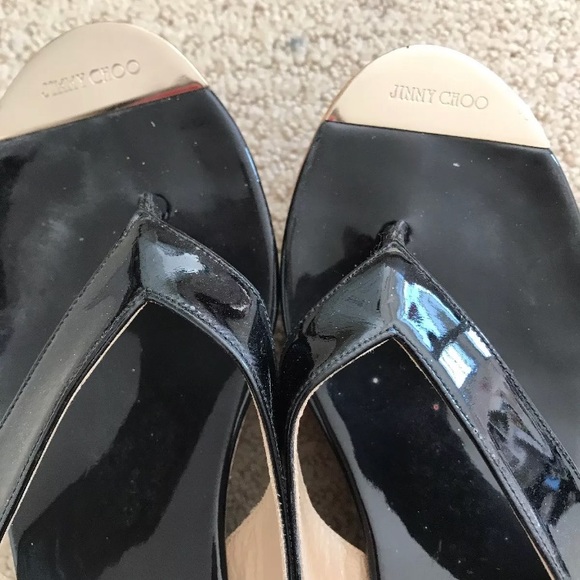 Jimmy Choo black Pathos sandals size 9.5 - Picture 3 of 6